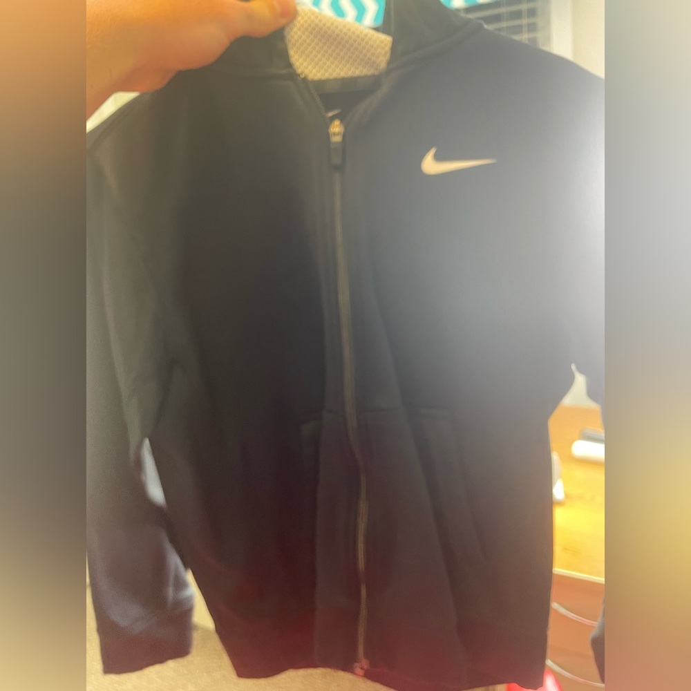 Black zip up hoodie